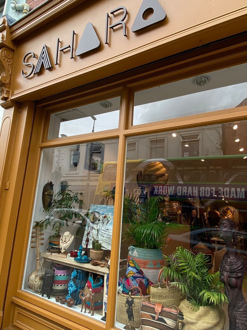 Sahara store front window