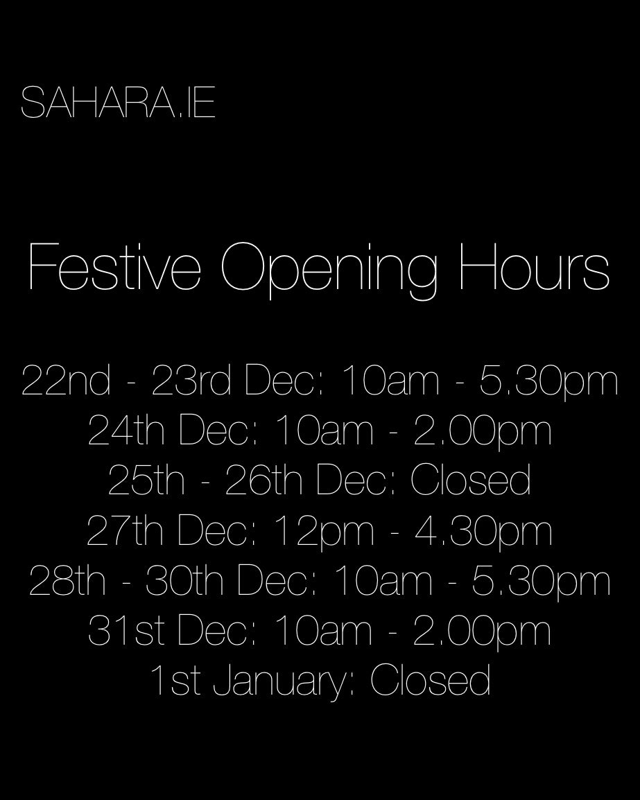 POPUP Shop Christmas and New Years Opening Times